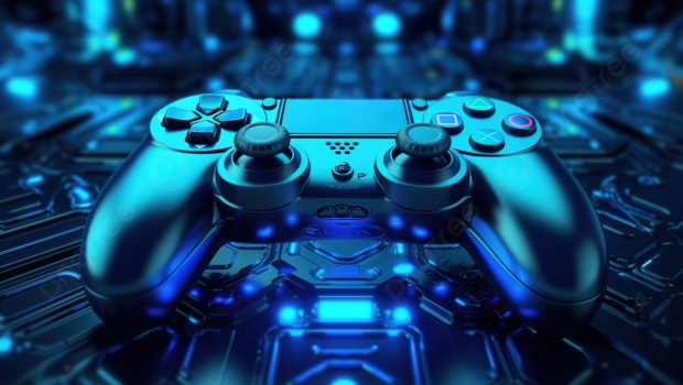 pngtree-d-rendered-background-featuring-a-blue-gaming-controller-in-digital-art-picture-image_4786022