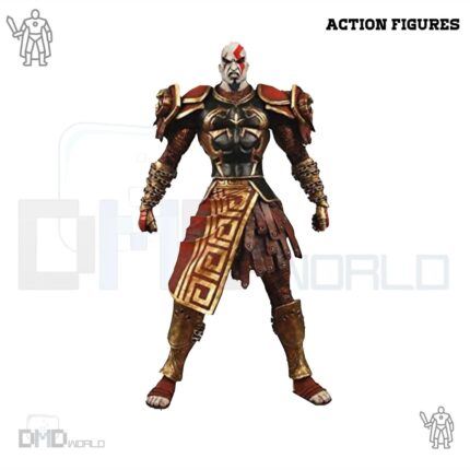 GOD OF WAR Kratos Action Figure In Ares Armor and Blades of Athena 7"