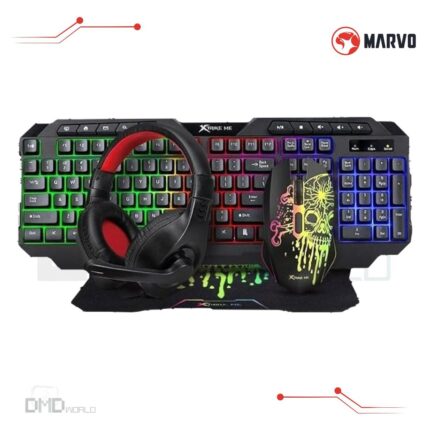 Xtrike Me CMX-415 EN Wired 4-in-1 Keyboard, Mouse, Headset and Mousepad Combo Set