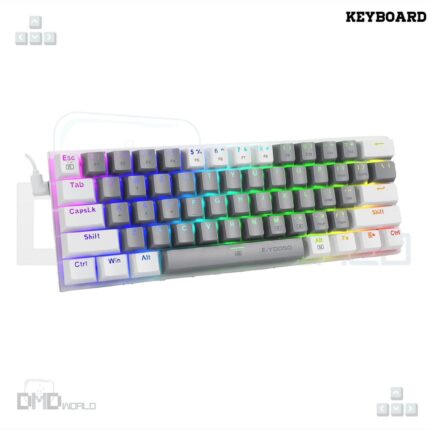 E-YOOSO Z-11 Gaming Mechanical Keyboard – 61 Keys Multicolor RGB RED SWITCH