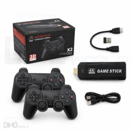 X2 4K Retro Game Stick, HD Home Video Game Console with 2 Wireless Controllers, HDMI Output, 20000+ Built-in Games (64GB)